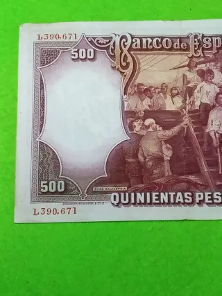 Billete 500 Pesetas Banco de España 1931 usado