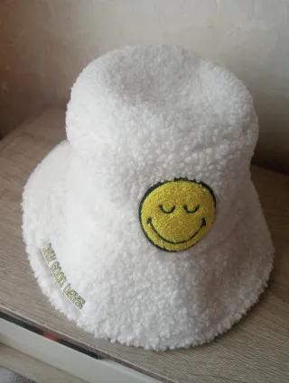 Bucket hat peluche unisex - Smiley