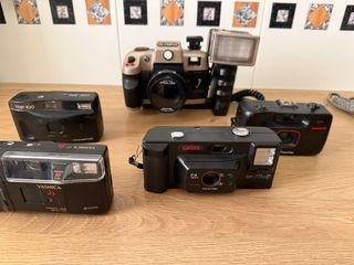 Lote 3 Cámaras Fotos Olympus, Yashica