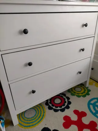 Cómoda Ikea 3 cajones blanca