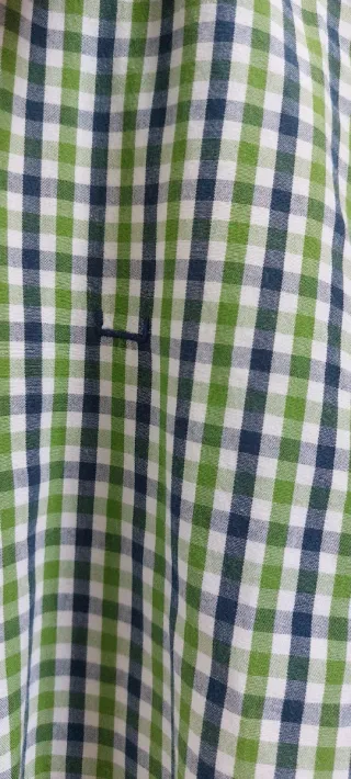 Camisa Adolfo Domínguez cuadros verde y azul