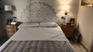 Cabezal de madera estilo Mandala