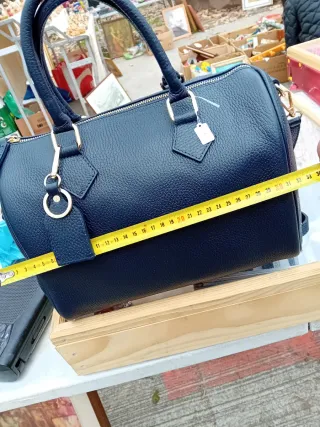 Borsetta vintage blu con tracolla