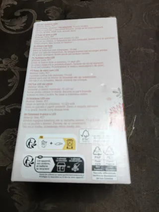 Lampada LED Vetro Decorata Fiori e Api