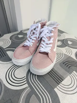 Zapatillas Vans Mujer Rosas Originales. Talla 40