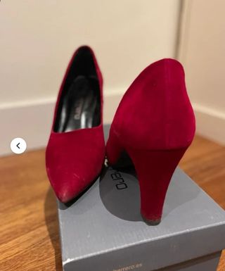 Zapatos de tacón rojos talla 39