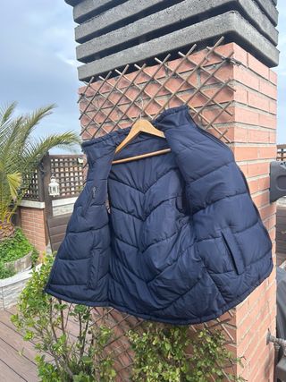 Chaleco acolchado reversible caballero, 4 bolsillo