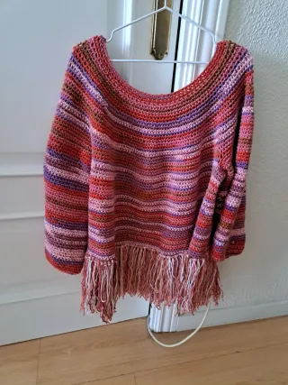 Jersey/Poncho Lana Hecho a Mano XL