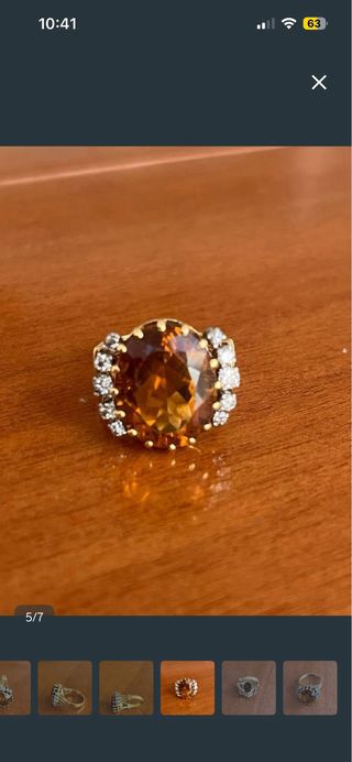 Gran joya. Anillo Oro 18k y Diamantes