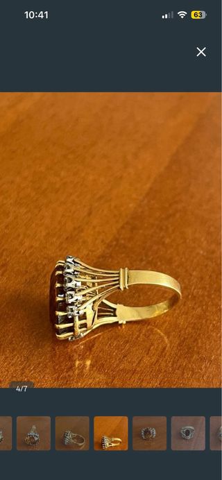 Gran joya. Anillo Oro 18k y Diamantes