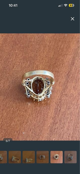 Gran joya. Anillo Oro 18k y Diamantes