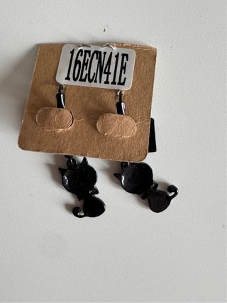 Pendientes LOL Bijoux Cámara Gato Azul