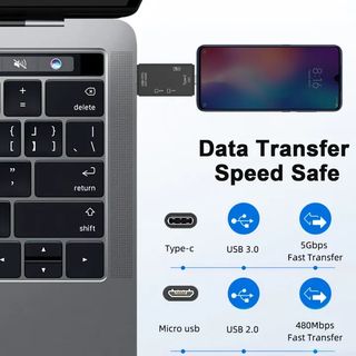 Lector USB C,Micro USB,USB,Tarjetas SD,Micro SD...