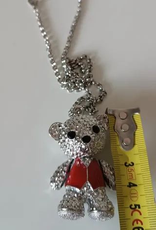 Colgante Oso Articulado con Cadena Larga