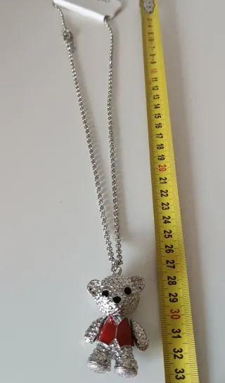 Colgante Oso Articulado con Cadena Larga