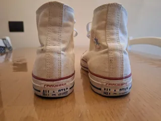 Converse donna bianche alte