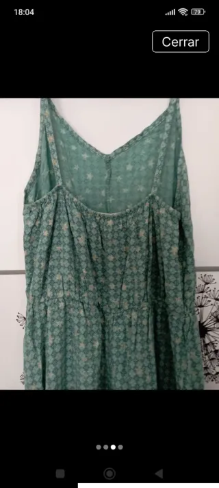 Vestido largo estampado mujer