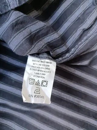 Calvin Klein Camisa Manga Larga Negra y Gr