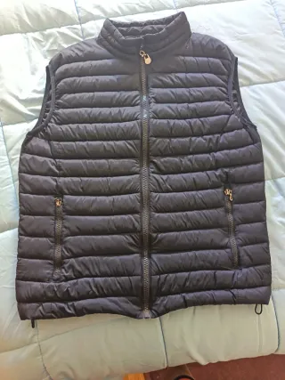 Chaleco acolchado hombre negro