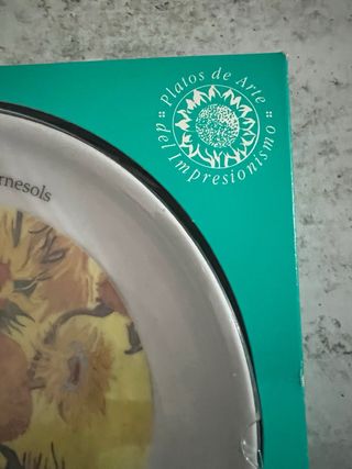 Plato decorativo Van Gogh Los Girasoles