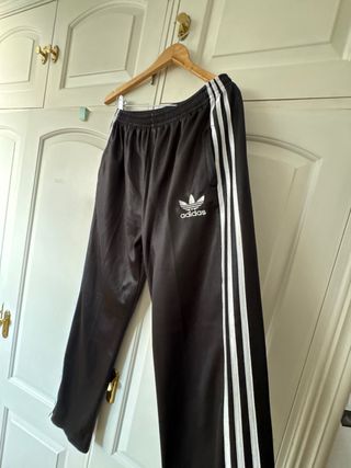 Pantalón Adidas Negro Brillante Vintage