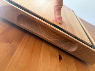 Tabla de corte, presentación en madera de platano