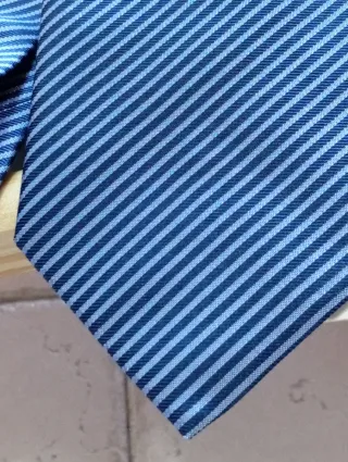 Cravatta Patrizia Villa blu righe