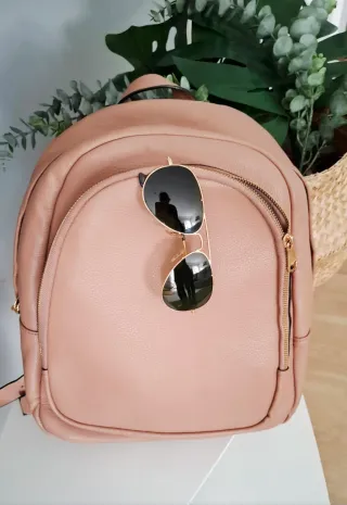 Mochila Parfois rosa palo