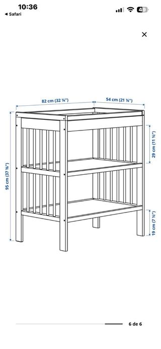 Cambiador IKEA blanco