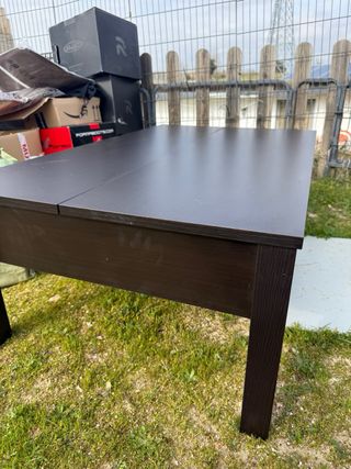 Mesa extensible IKEA marrón