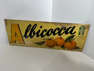 Insegna Gelati Albicocca Trinacria Borroni
