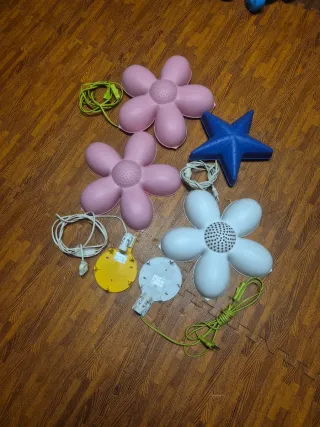 Lámparas Infantiles Ikea Flor y Estrella