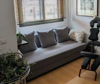 Divano letto Ikea Àlvdalen grigio
