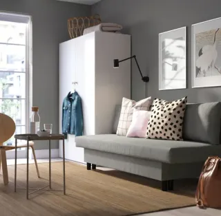 Divano letto Ikea Àlvdalen grigio