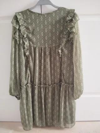 Vestido Green Coast verde estampado