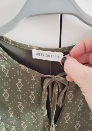 Vestido Green Coast verde estampado