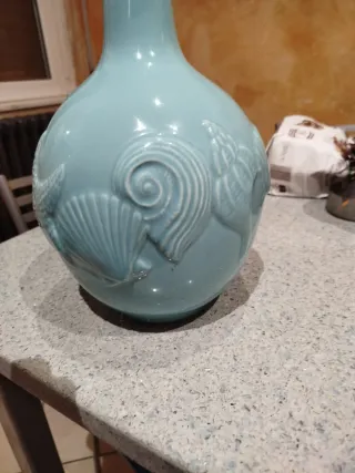 Vaso decorativo blu mare