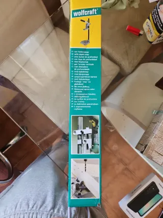 Wolfcraft Soporte para taladro. Precintado