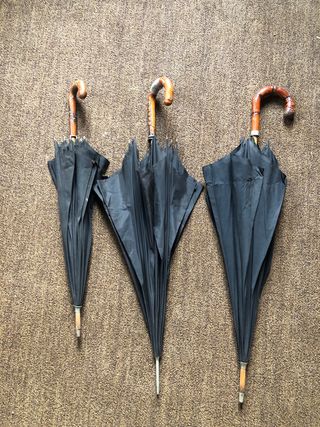 Lote 3 paraguas antiguos