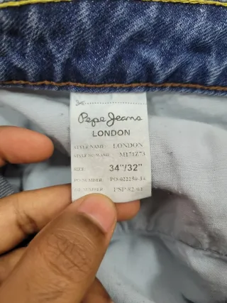 Vaqueros Pepe Jeans Mujer W34 L32 Estilo Campana