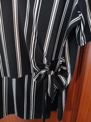 Camiseta de rayas manga corta