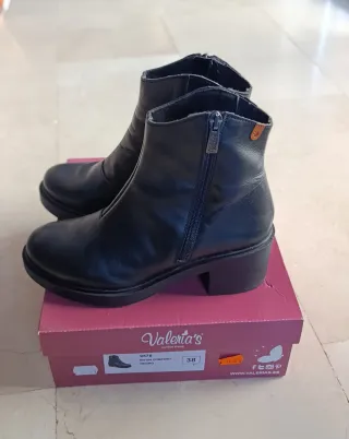 Botas de piel negras mujer Talla 38