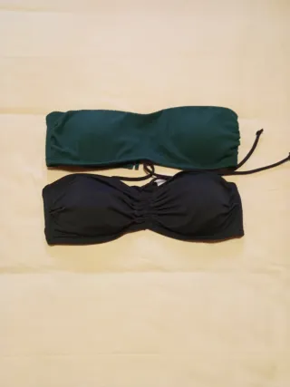 Top Bikinis Primark Negro y Verde