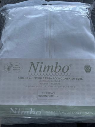 Sábana ajustable para bebé Nimbo