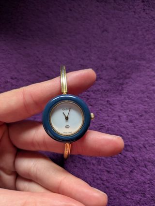 Reloj Gucci Azul y Dorado