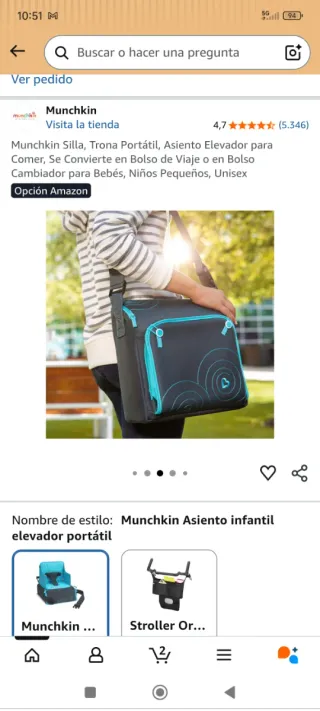 Alzador silla infantil Munchkin