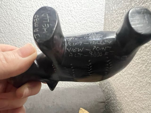 Figurita Hipopótamo Decorativa Kenia