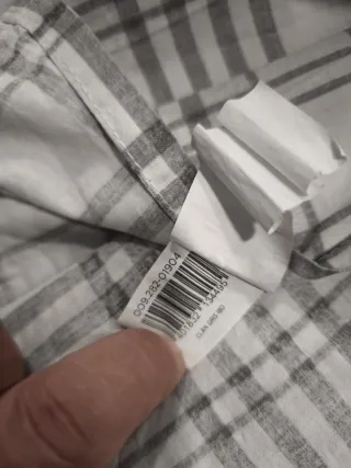 Juego de sábanas gris y blanco tamaño 1'80