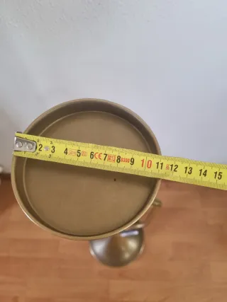 Portavelas Candelabro Trompeta Dorado