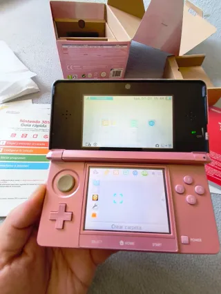 Nintendo 3DS Rosa Completa